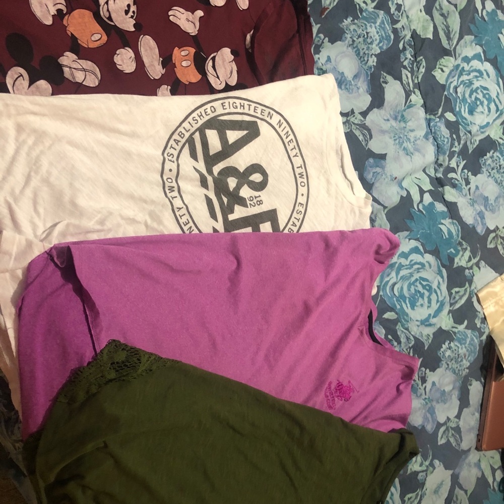 Four tees